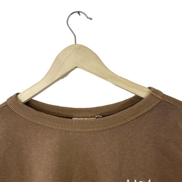 Jungmaven X-Large Sweatshirt Hemp Organic Cotton Top Brown Womens READ *Logo - Picture 7 of 16